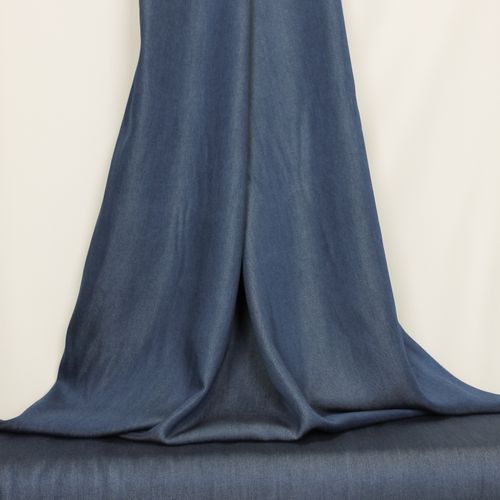 Tencel jeanslook indigo gebleekt midden blauw (805)